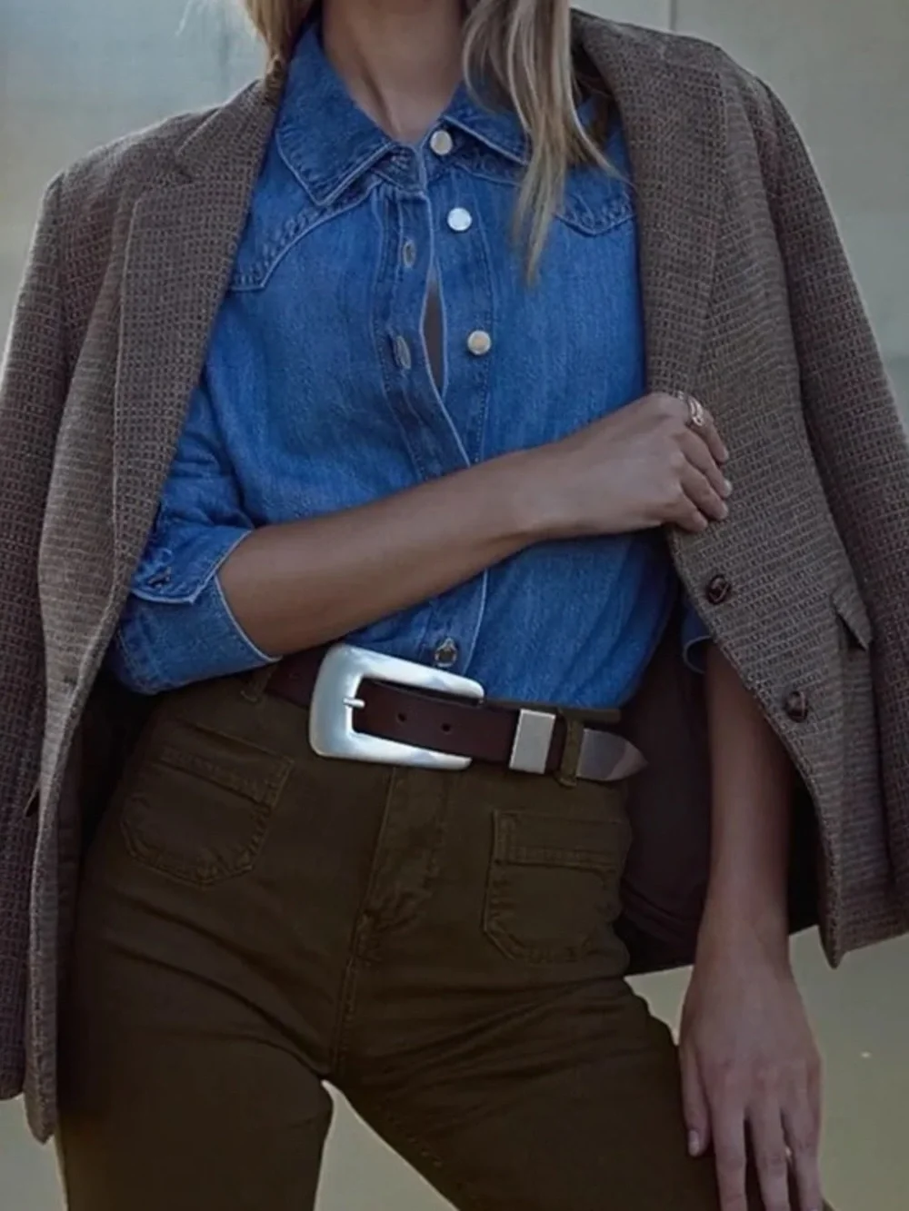 Linea Pelle | NWT! Logan Belt In Dark Brown